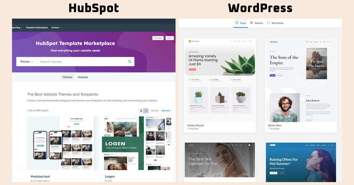 hubspot vs wordpress