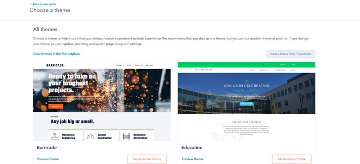 Website templates