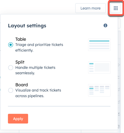 layout settings