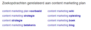 gerelateerde zoekopdrachten google